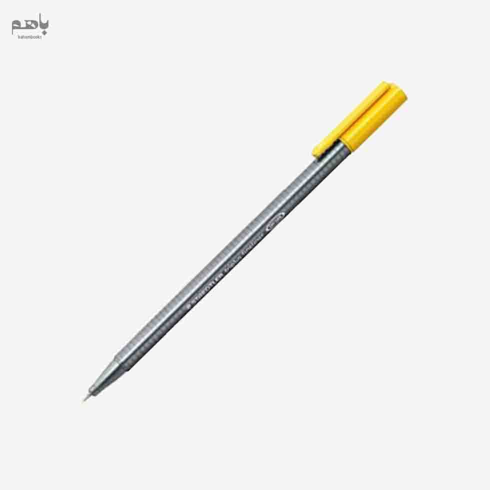 روان‌نویس استدلر نوک نمدی تریپلاس زرد فسفری 110334