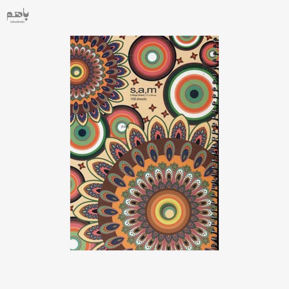 دفتر 100 برگ سیمی سم مدل وزیری جلد سخت  01010202