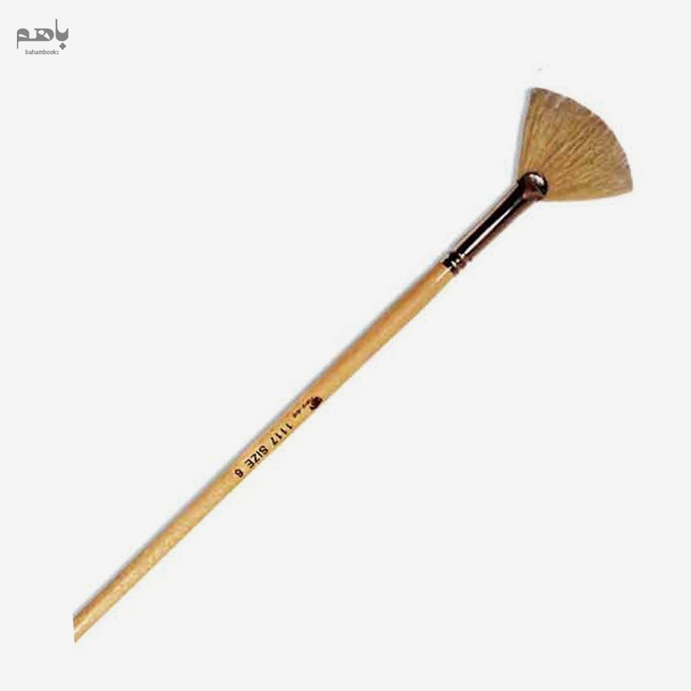 تصویر  قلم‌ مو پارس آرت مدل بادبزني دسته بلند موي طبيعي سري 1117 شماره 6