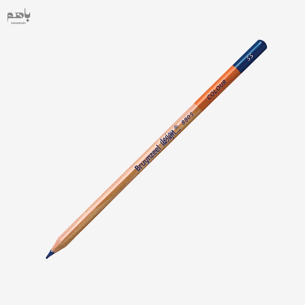 تصویر  مداد رنگي پلي کروم ديزاين آبي شماره 55