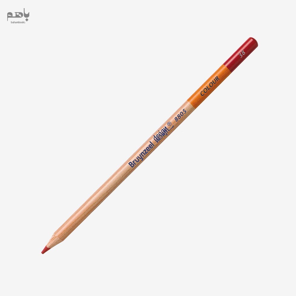 تصویر  مداد رنگي پلي کروم ديزاين شماره 38 carmine