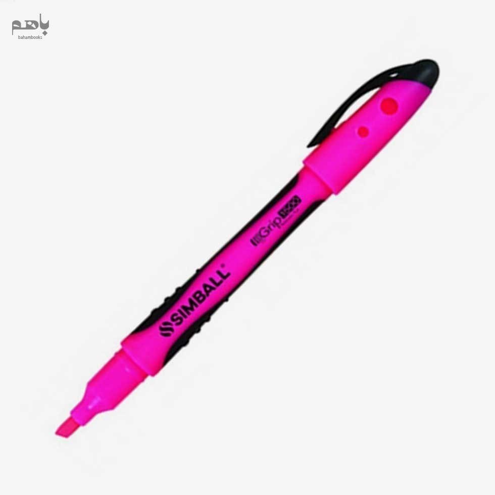 تصویر  ماژيك علامت‌گذار سيمبال مدل قلمي رنگ صورتي