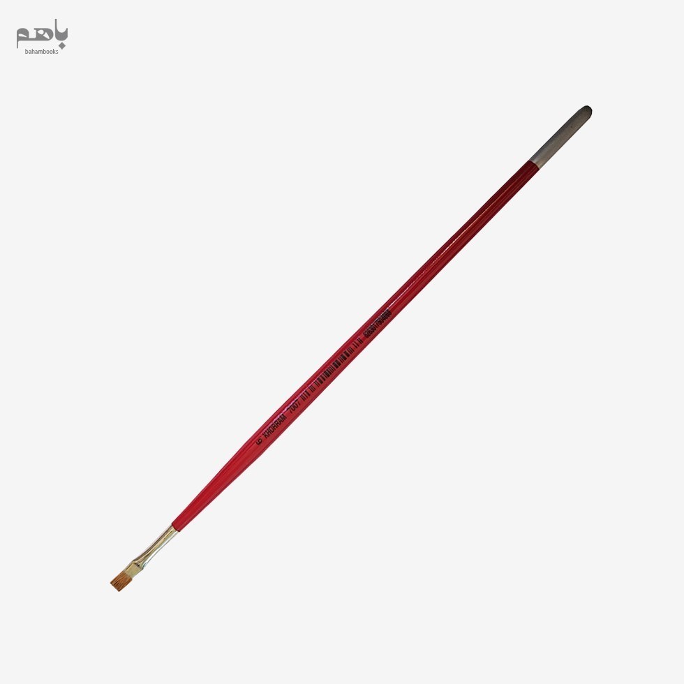 تصویر  قلم‌ مو خرم مدل تخت دسته بلند موي طبيعي سمور سري 7007شماره 6