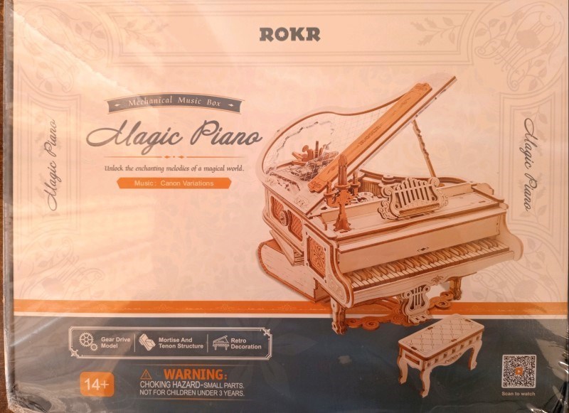 تصویر  پازل 3 بعدي موزيك باكس مدل Magic Piano كد AMK81