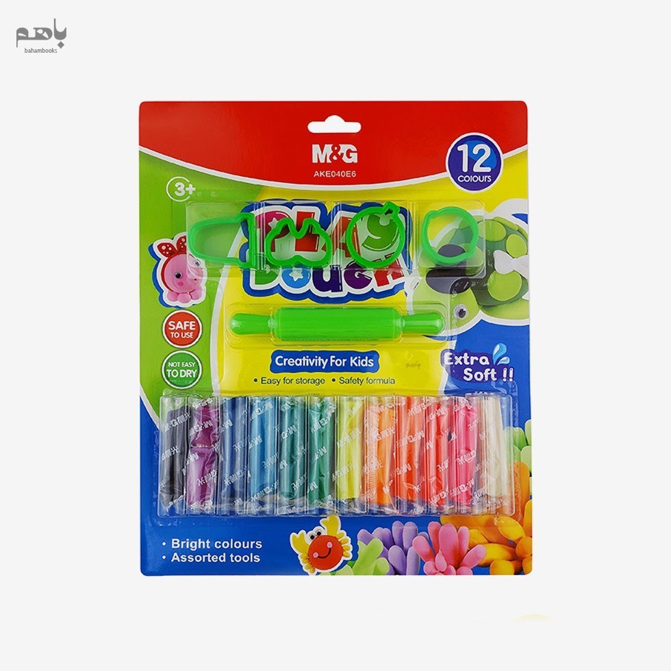 تصویر  خمير بازي ام اند جي مدل 12 رنگ PLAY DOUGH كد AKE040E6