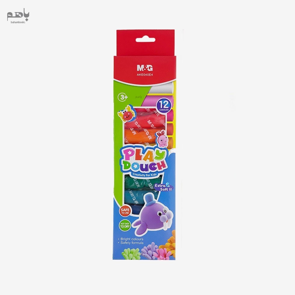 تصویر  خمير بازي ام اند جي مدل 12 رنگ PLAY DOUGH كد AKE040E4