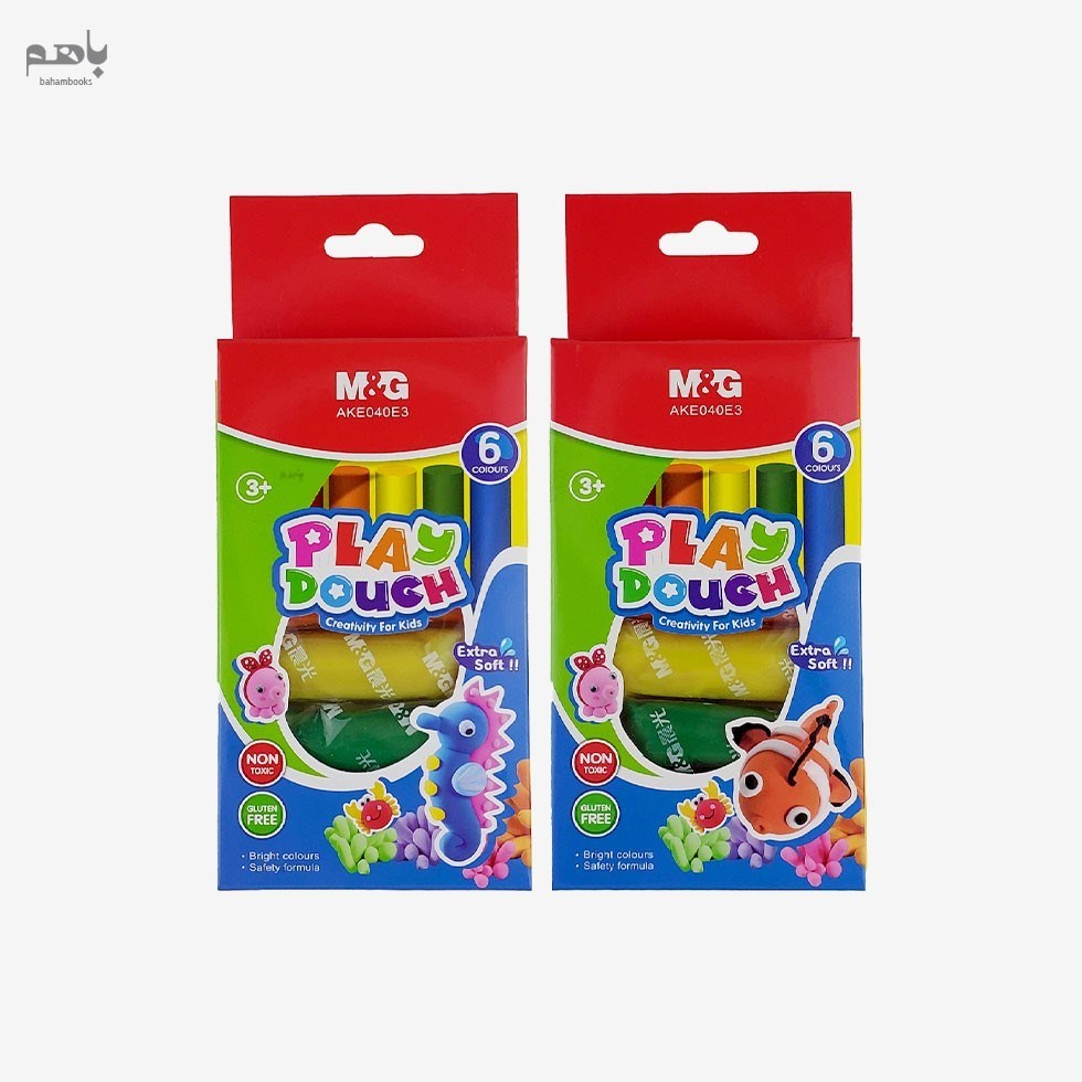 تصویر  خمير بازي ام اند جي مدل 6 رنگ PLAY DOUGH كد AKE040E3