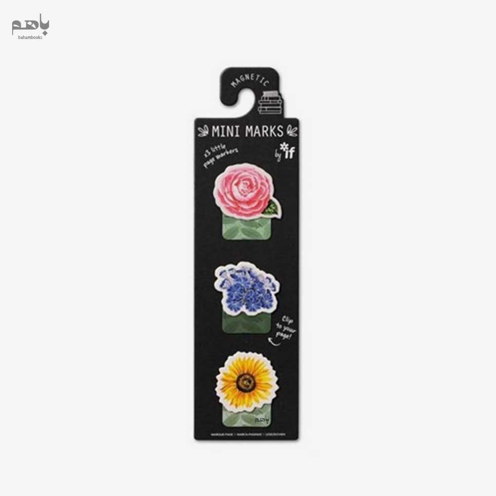 تصویر  ميني بوك مارك مغناطيسي If مدل Flowers كد 15909