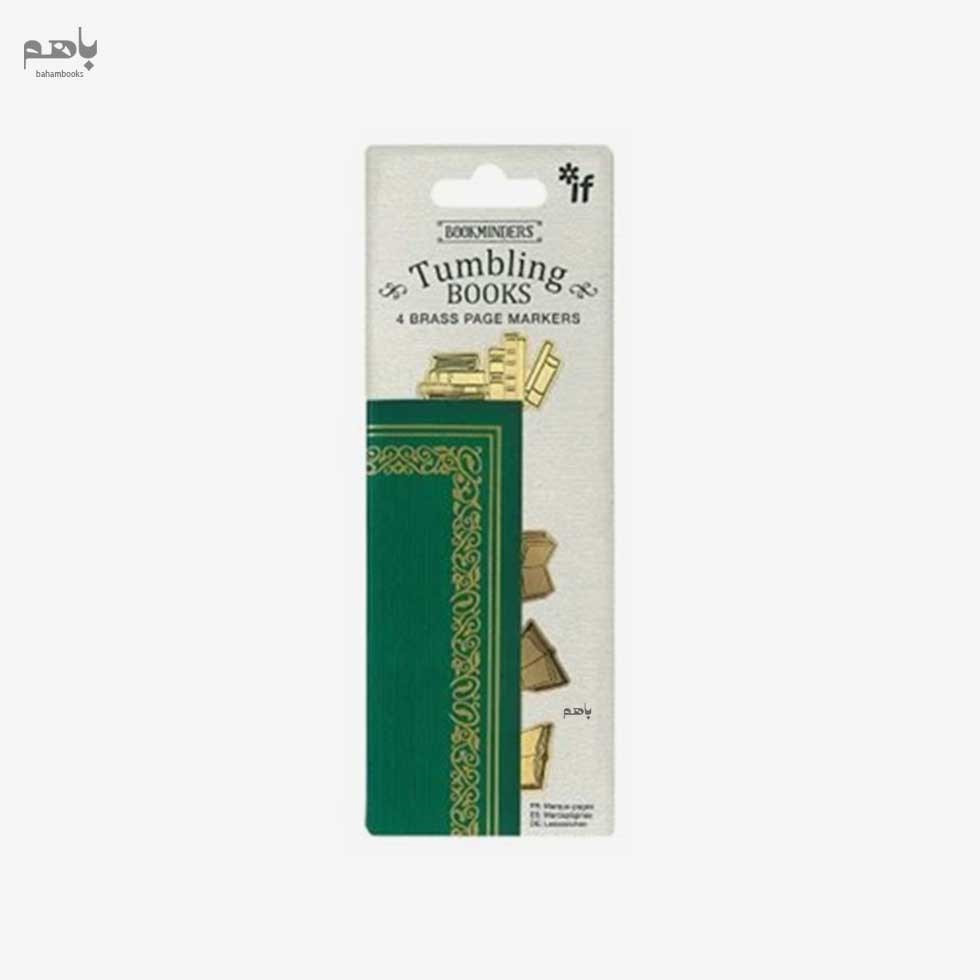 تصویر  بوك مارك فلزي IF مدل Tumbling Books كد 40304